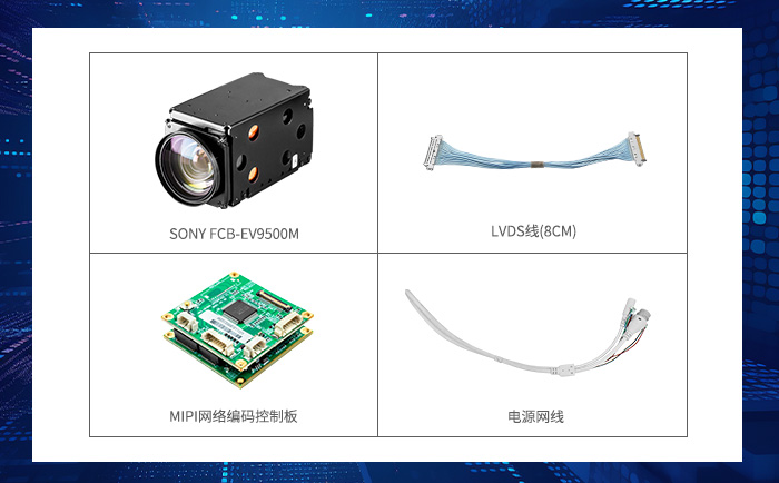 FCB-EV9500M与MIPI网络控制板连接材料